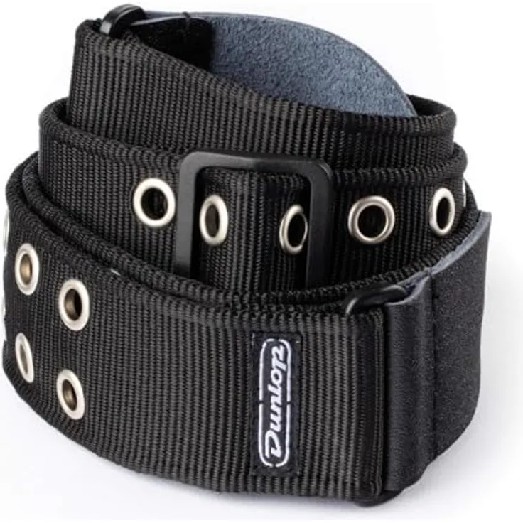 Dunlop Strap Grommet Gitarrengurt, verstellbar, Gewebe, schwarz