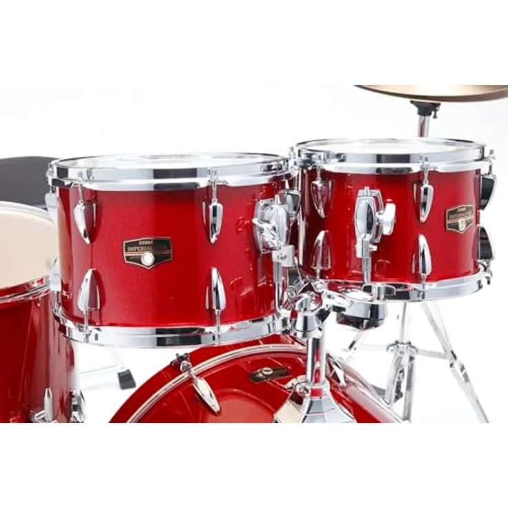 Tama Imperialstar IP50H6W-BRM, 20" Schlagzeugset in Burnt Red Mist mit 5 Teilen, 6-schichtige Pappelholzkessel, inklusive Hardwarepaket und Meinl HCS Messing Beckensatz – Bild 4