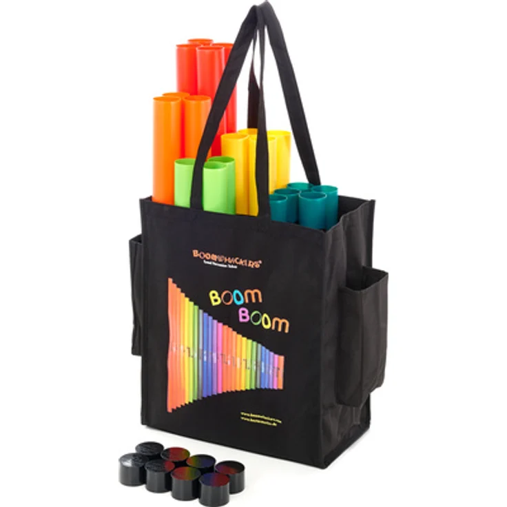 Boomwhackers BW Set 03 in Concert Set, 28 farbige Röhren mit Octavator Caps und BW-MG-Bag