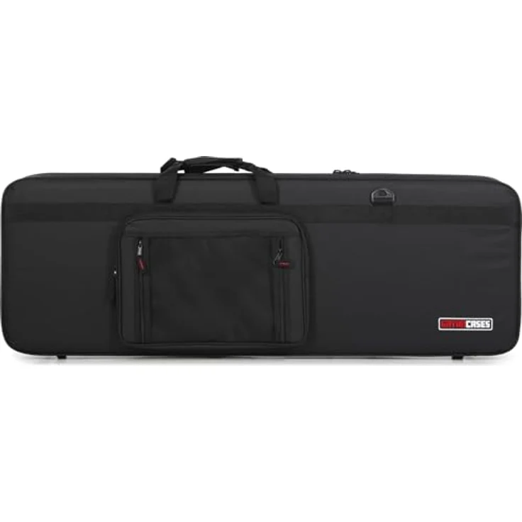 Gator Foam Case Electric Guitar, Gitarrenkoffer aus strapazierfähigem Nylon mit EPS-Schaumpolsterung, inkl. 2 Zubehörtaschen, abnehmbarer Schulterriemen, Maße: 107 cm x 32 cm x 6,1 cm, Gewicht: 2,90 kg – Bild 4