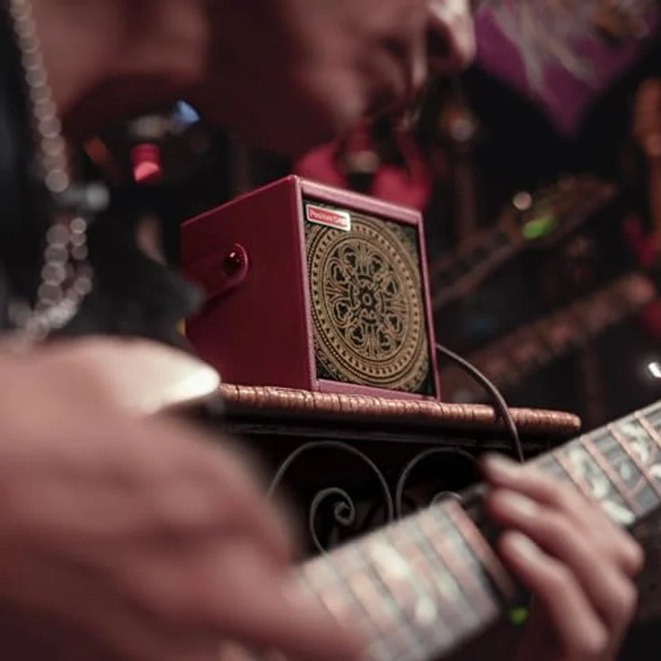 Positive Grid Spark Mini VAI, Modelling Combo-Verstärker mit 10 Watt Leistung, Burgundy, inklusive Steve Vai Custom-Presets und 43 onboard Effekten – Bild 5