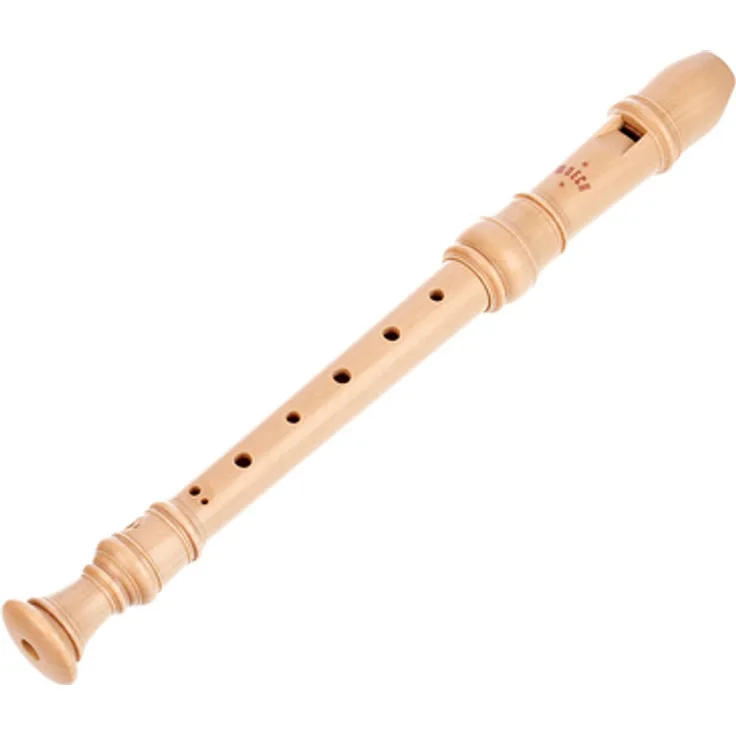 Moeck 4200 Rottenburgh Sopranblockflöte, Ahorn, barocke Griffweise, Doppelloch, dreiteilig, a1 = 442 Hz, inkl. Etui, Wischerstab und Grifftabelle