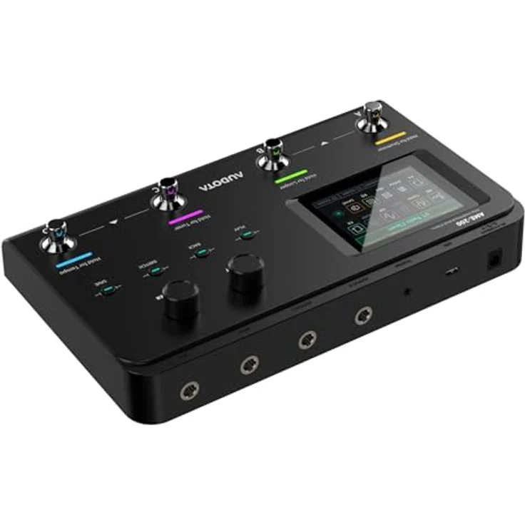 Audota AME-200 Amp Modeler, Gitarren-Multieffekte mit 221 Effektmodellen, 98 Amp-Simulationen, 200 Presets, 3,5-Zoll Farbdisplay, USB-C Interface – Bild 3