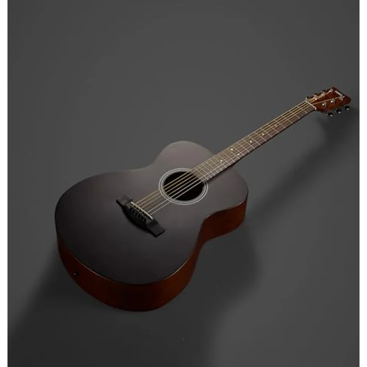 YAMAHA FS400 Akustikgitarre – Kompakter Concert-Korpus, 25"-Mensur, Geringer Saitenabstand, Dünnes Polyurethan-Finish, Matt-Design – Smoky Black – Bild 3