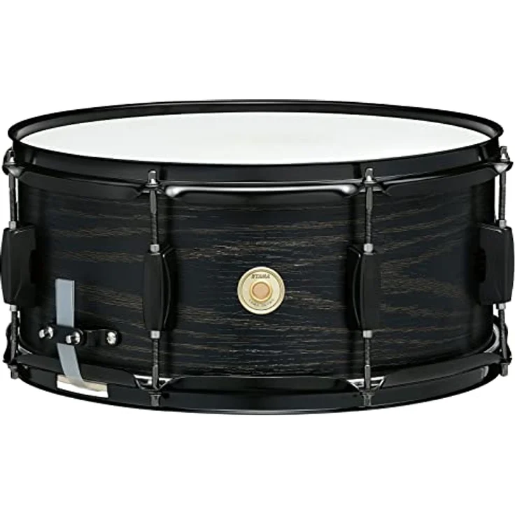 Tama 14"x6,5" Woodworks Snare - Snare Drum mit 8-schichtigem Pappelholzkessel, schwarzem Eichen-Finish und schwarzer Kesselhardware – Bild 2
