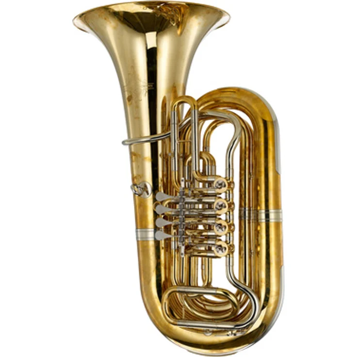 Thomann Wotan II UL Bb 4/4 Tuba, unlackiert aus Messing, Schallbecher Ø 445mm, inkl. Gigbag und Mundstück