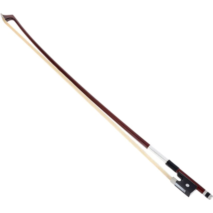 Gewa Pure Violin Bow 1/8, Schülerbogen mit runder Massaranduba-Stange, Naturhaar und Ebenholzfrosch