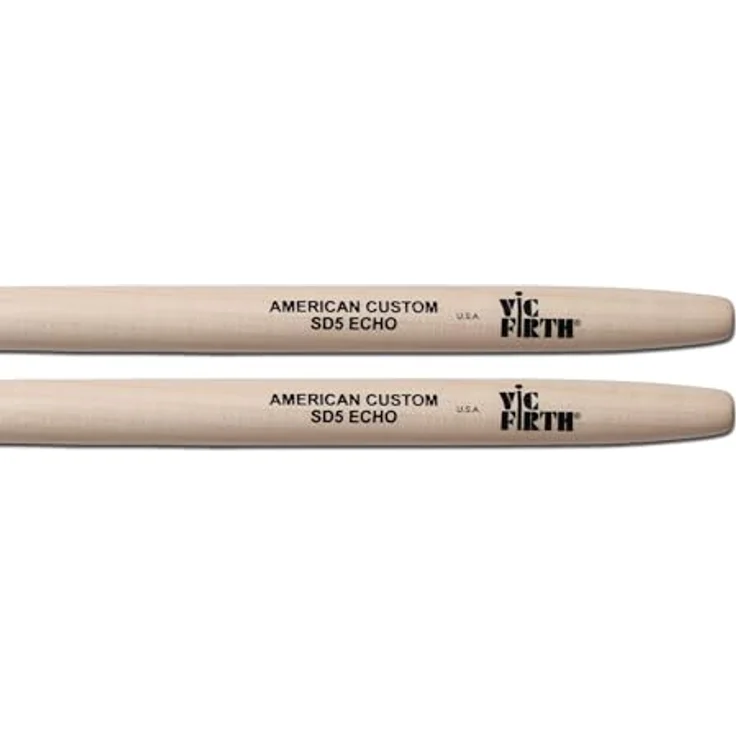 Vic Firth SD5 Echo Maple, Drumsticks aus Ahornholz mit runden Holzköpfen, 400mm Länge, 17mm Durchmesser, leicht und langlebig – Bild 2