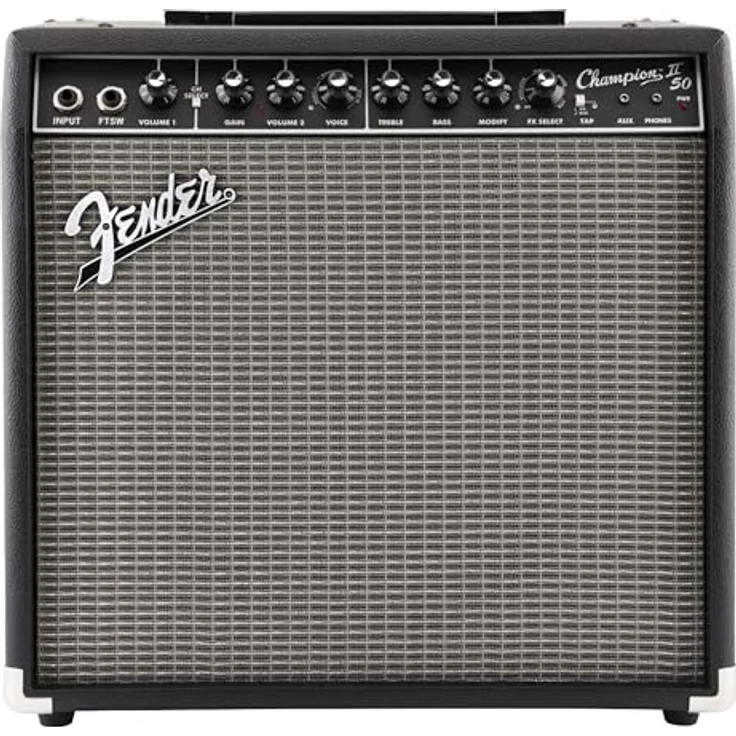 Fender Champion II 50, Transistor Combo Verstärker für E-Gitarre, ausgewogene Verarbeitung und Materialien – Bild 1