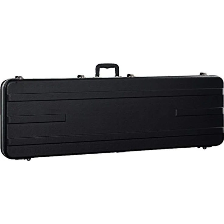 Rockcase Electric Bass ABS Case, robuster Gitarrenkoffer mit Polystyrol Innenschale, schwarzem Kurzhaarplüsch-Innenfutter, breite Halsauflage, Aluminium Verschlusskanten, schwarz – Bild 2