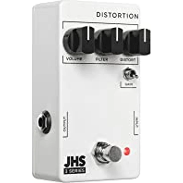 JHS Pedals 3 Series Distortion, Overdrive-Pedal mit True Bypass, Gain-Schalter und breitem Soundspektrum, Metallgehäuse – Bild 2