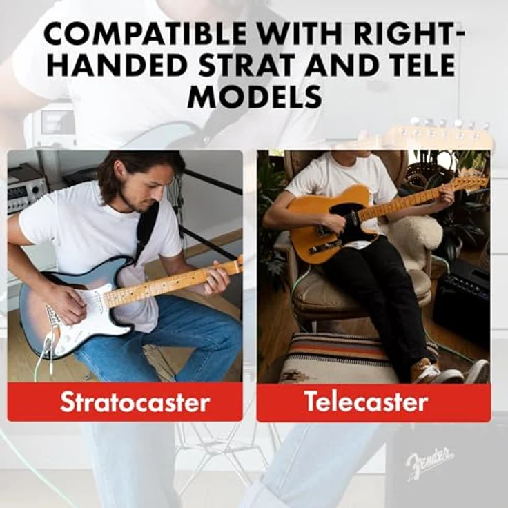 Fender CLSC SRS Case für Stratocaster und Telecaster, Gitarrenkoffer mit schwarz Plüsch-Innenfutter und Zubehörfach, Farbe Black – Bild 6