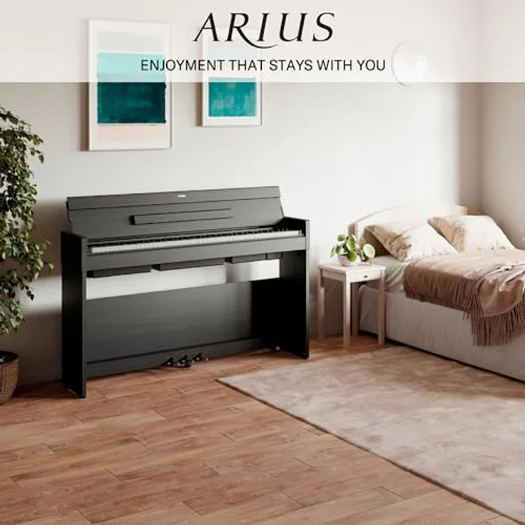 Yamaha YDP-S35 B Arius, Digital Piano mit 88 gewichteten Tasten, 10 Sounds und 192-stimmiger Polyphonie, schwarz – Bild 3