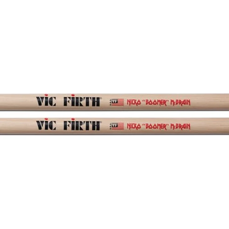 Vic Firth Signature Series Drumsticks, Nicko McBrain mit Holzspitze, entwickelt in Zusammenarbeit mit renommierten Schlagzeugern – Bild 4