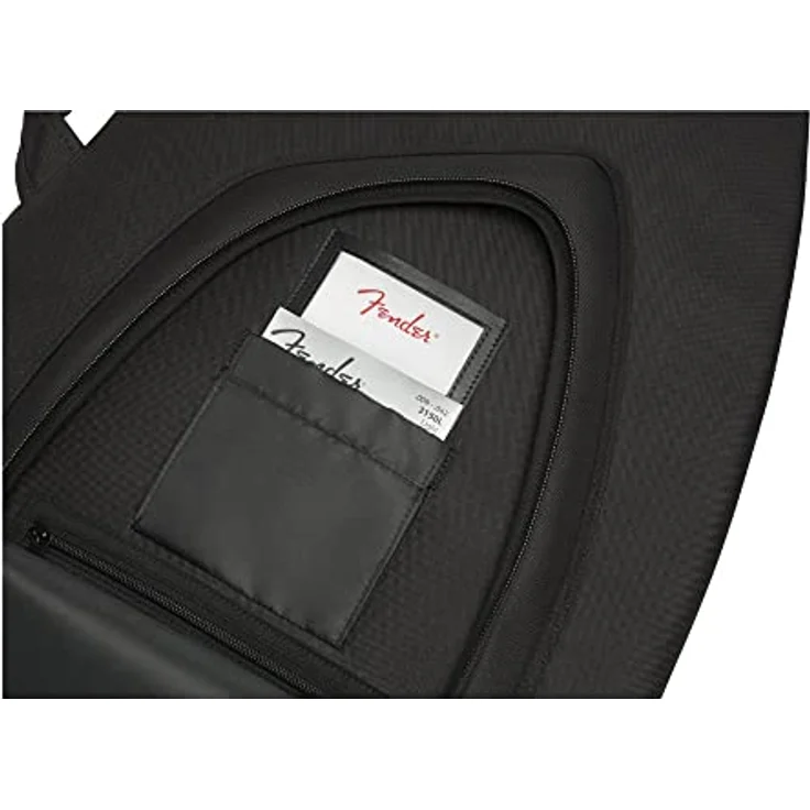 Fender FEJ-610 Jag/JM/Starcast Gigbag, wasserfeste Gitarrentasche aus 400-Denier-Polyester, schwarz, mit Rucksacktrageoption – Bild 5