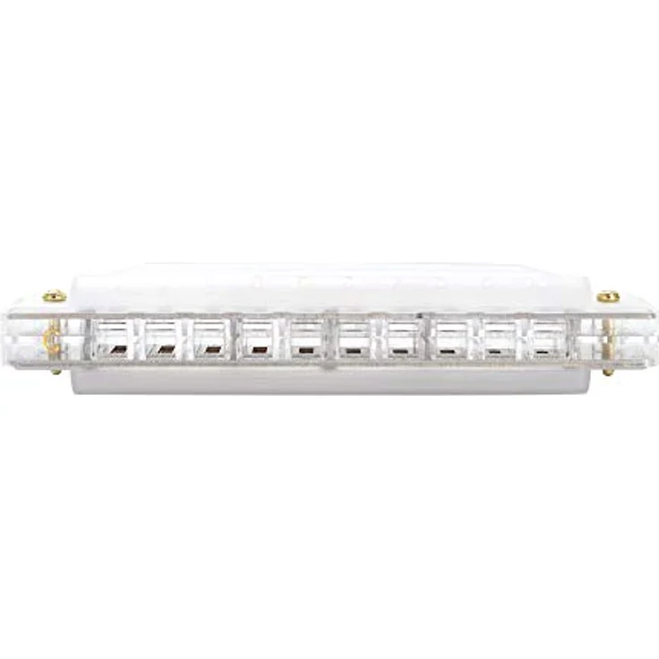 Cascha HH-2277 Fun Blues Harp, diatonische Mundharmonika in C-Dur mit 10 Kanzellen und transparentem Hardcase, transparent – Bild 6