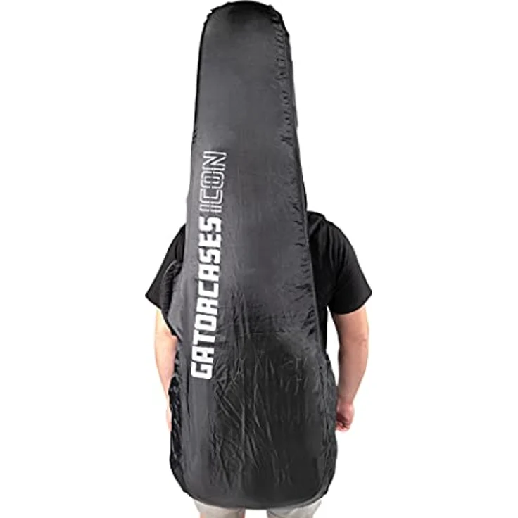 Gator G-ICONBASS, Gigbag für E-Bass mit Rucksackgurten, abnehmbarer Nackenstütze, witterungsbeständig, schwarz – Bild 18