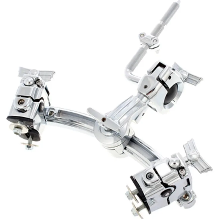 Ludwig LAC2983MT Atlas Arch Mount, Schlagzeugständer für Vintage Bass Drum mit Chrom Ausführung und verschiebbarer Befestigungsschraube (25mm-43mm Lochabstand)
