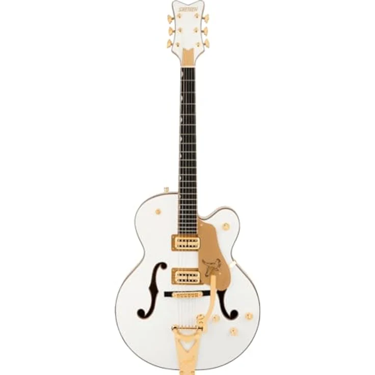 Gretsch Synchromatic Falcon BB White, Hollow Body E-Gitarre mit Ahorn Korpus, Ebenholz Griffbrett und Bigsby Tremolo – Bild 2