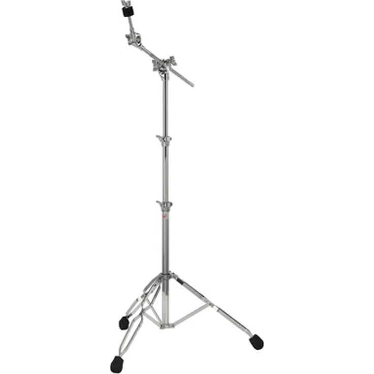 Gibraltar 5709 Cymbal Boom Stand, doppelstrebsiger Schlagzeugständer mit versenkbarem Galgenarm und stufenlos arretierbarer Beckenaufnahme