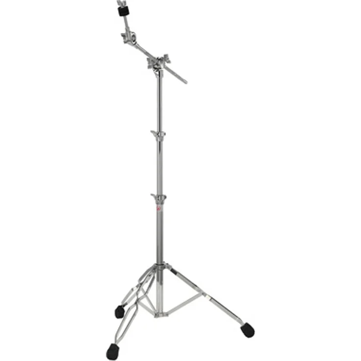 Gibraltar 5709 Cymbal Boom Stand, doppelstrebsiger Schlagzeugständer mit versenkbarem Galgenarm und stufenlos arretierbarer Beckenaufnahme