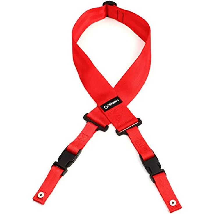 DiMarzio Clip Lock Strap DD2200GN, Gitarrengurt aus Nylon, verstellbar von 110 cm bis 161 cm, 50 mm breit, Neon Green – Bild 2