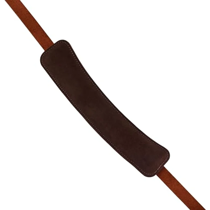Daddario 19JL01 Lennon Ed Sullivan BR, Leder-Gitarrengurt nach historischem Vorbild, verstellbar von 87 cm - 140 cm, braun – Bild 4