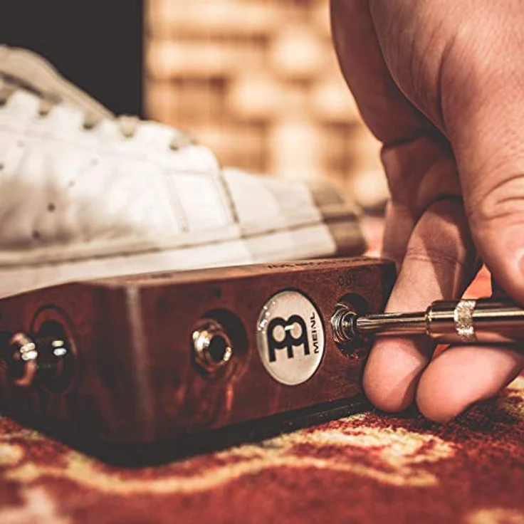 Meinl MPS1 Stomp Box Analog, Fußmaschine mit authentischem Stamp Sound, rutschfestem Gummiboden und Anschlussmöglichkeit für Verstärker – Bild 5