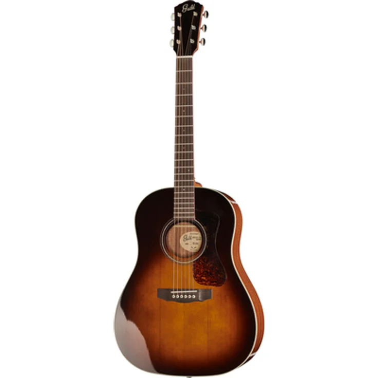 Guild DS-240 Memoir Series, Slope Shoulder Westerngitarre mit Sitka Fichtendecke, Mahagoni-Body, Tear Drop Burst Gloss
