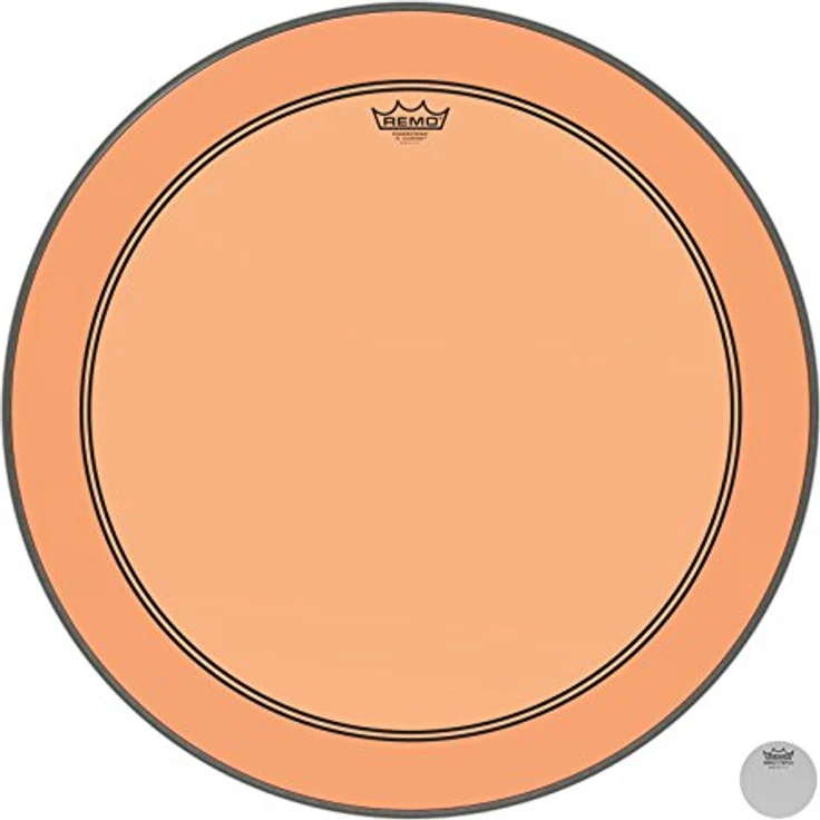 Remo 26" P3 Colortone Batter Orange, Bass Drum Schlagfell, einschichtig, 10 mil stark mit Dämpfungsring – Bild 2