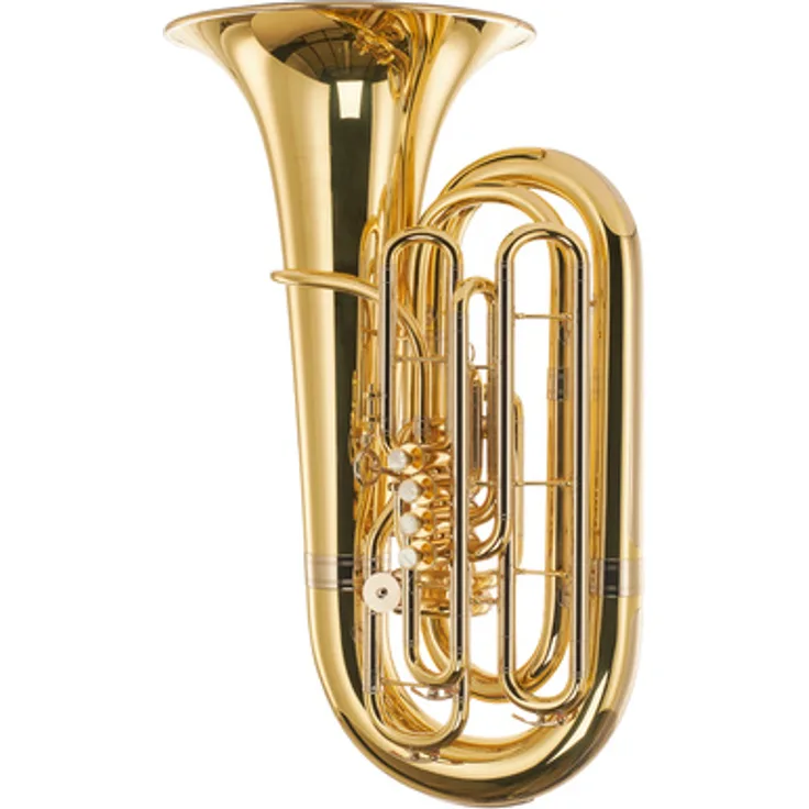 Melton 3450-L C-Tuba, Messing, 5 Ventile, 4/4 Größe, inkl. Mundstück und Gigbag