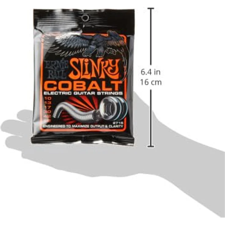 Ernie Ball Skinny Top Heavy Bottom Slinky Cobalt E-Gitarrensaiten, Stärke 10–52, verbesserte Shredbarkeit und starke Bässe durch Cobalt-Legierung, hergestellt in den USA – Bild 2