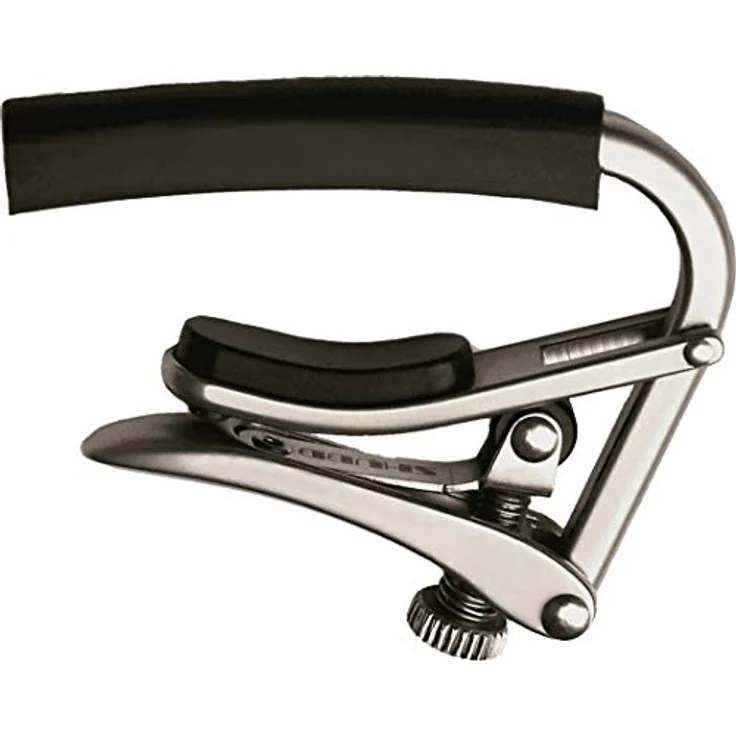 Shubb C4, Kapodaster für stark gewölbte Griffbretter (E-Gitarre), verchromtes Nickel – Bild 2