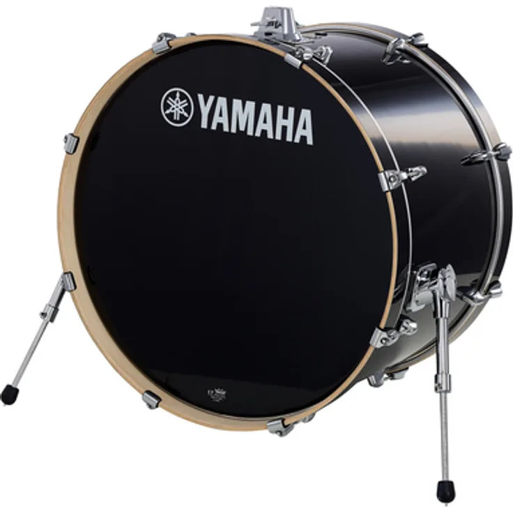 Yamaha Stage Custom 24"x15" Bass Drum, 100% Birkenholzkessel, hochglanzlackiert, Raven Black (RB)