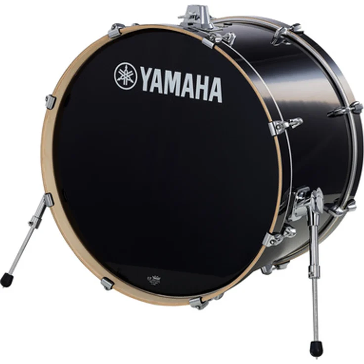 Yamaha Stage Custom 24"x15" Bass Drum, 100% Birkenholzkessel, hochglanzlackiert, Raven Black (RB)
