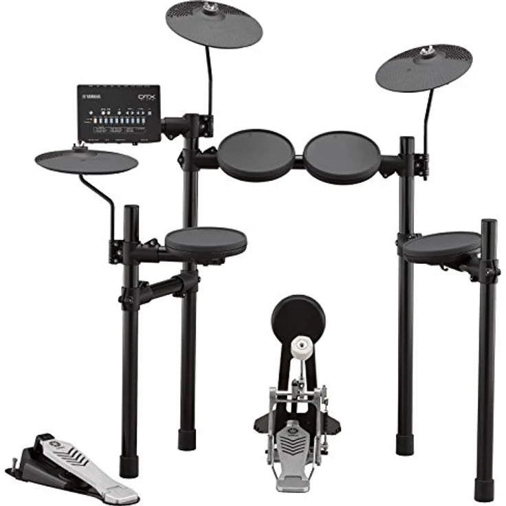 Yamaha DTX432K E-Drum Set, DTX402 Drum Modul mit 287 Sounds, 10 User Kits, USB/MIDI-Anschluss, inklusive 4x 7,5" Pads, 1x KP65 Kick Pad, 3x 10" Beckenpads – Bild 1
