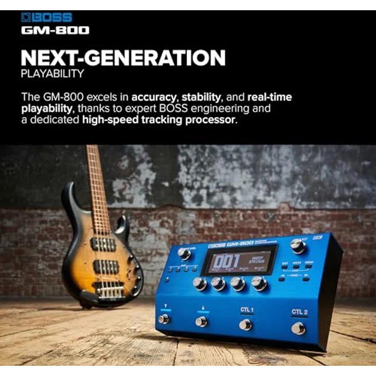 Boss GM-800 Guitar Synthesizer, Gitarren- und Bass-Synthesizer mit über 1200 Tones, 70 Rhythmus-Sounds, serieller GK-Schnittstelle und USB-Audio/MIDI-Anschluss – Bild 6