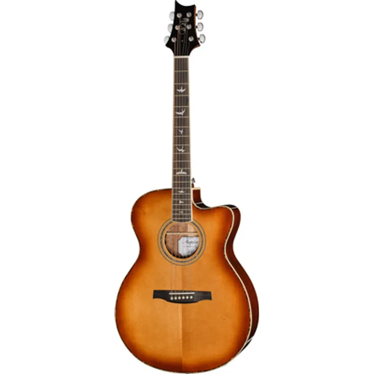 PRS SE A40E Tobacco Sunburst, Westerngitarre mit massiver Sitka Fichtendecke, Ovangkokorpus und PRS Voiced Fishman Sonitone Tonabnehmer, inklusive Koffer