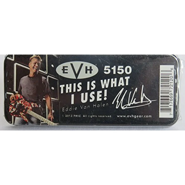 Evh Premium Pick Tin Set, Plektrum 12er Set aus Nylon, 0,80mm Stärke, Collectors Edition mit Tin Box – Bild 3