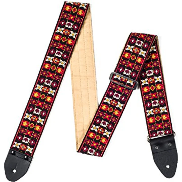 Dunlop Jimi Hendrix Strap Festival, Gitarrengurt mit originalem Woodstock-Design, Länge 85-150 cm, Breite 5 cm – Bild 3