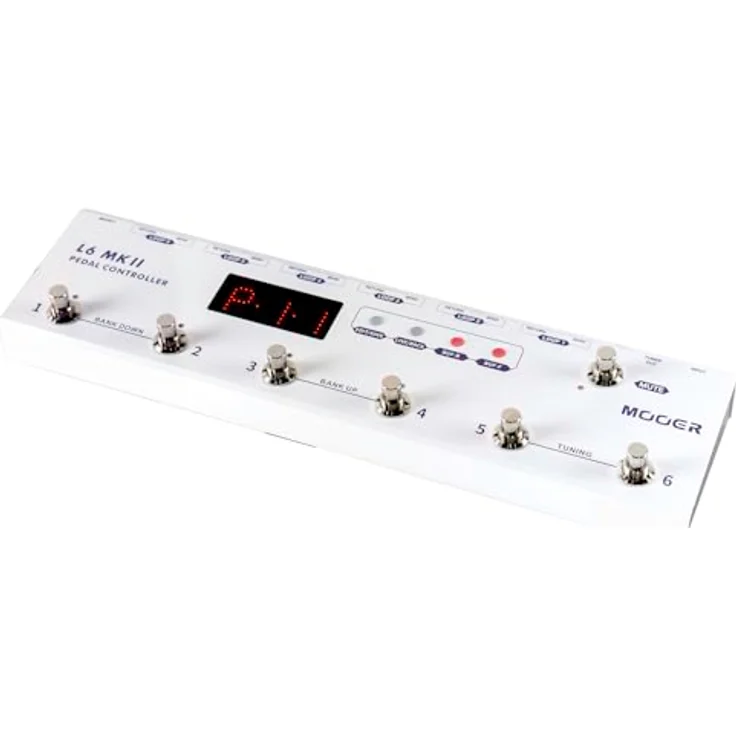 Mooer Pedal Controller L6 MKII, programmierbarer 6-Kanal Loop Switcher mit 36 Presets und integriertem Stimmgerät – Bild 4