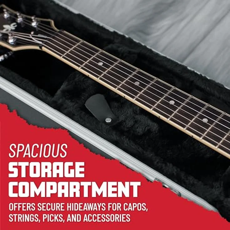 Gator GC-Semi-hollow Guitar ABS Case, Gitarrenkoffer für Semi-hollowbody mit EPS-Schaumpolster und abschließbaren Schlössern – Bild 3