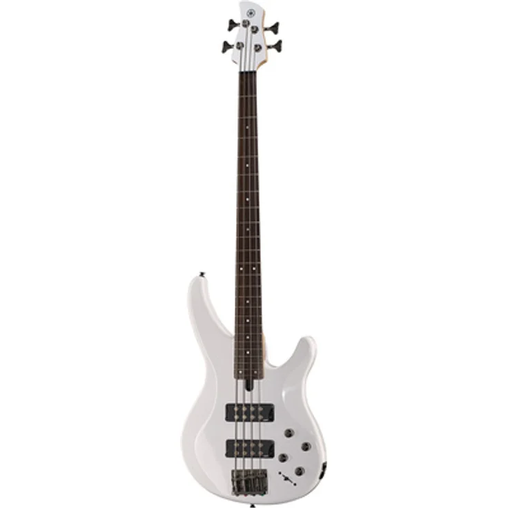 Yamaha TRBX 304 WH, E-Bass 4 Saiter mit Mahagoni Korpus, 2 Humbucker Pickups und 2 Band Elektronik, Farbe: Weiß