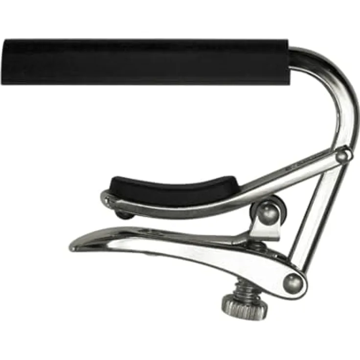 Shubb C2 Standard Kapodaster für Konzertgitarre, verstellbar mit fingerähnlichem Griff, poliertes Nickel