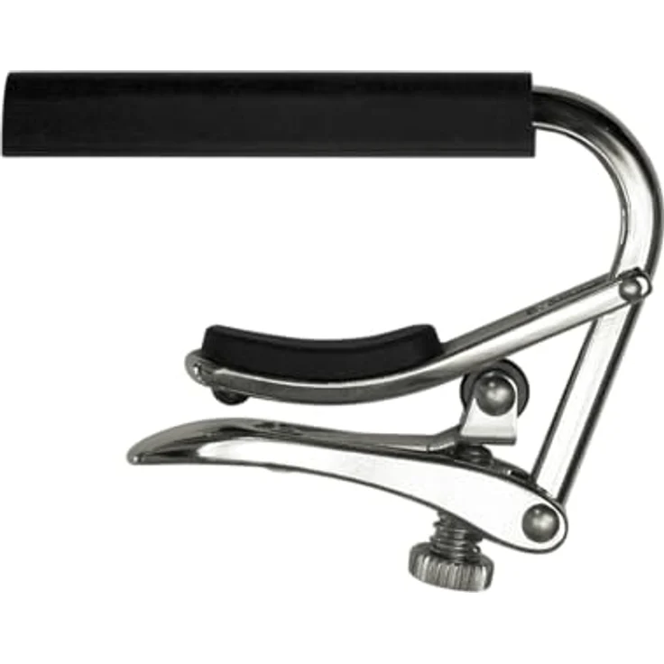 Shubb C2 Standard Kapodaster für Konzertgitarre, verstellbar mit fingerähnlichem Griff, poliertes Nickel