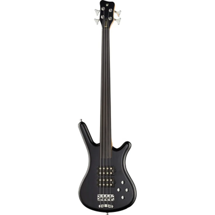 Warwick RB Corvette $$ 4 Fretless, E-Bass mit Esche Korpus, Nirvana Black Transparent Satin, aktive Elektronik