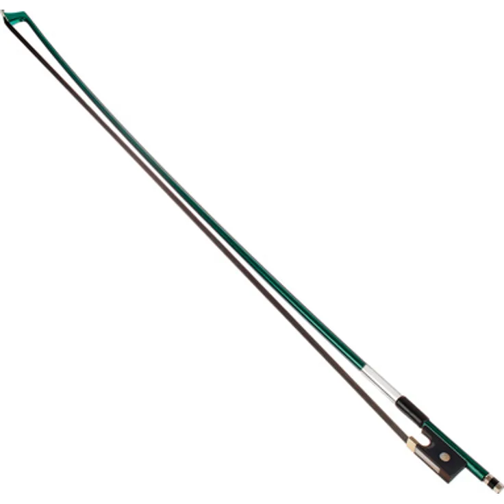 Artino BF-29 Violin Bow 3/4 Grün, Geigenbogen mit Fiberglass-Stange und Ebenholzfrosch