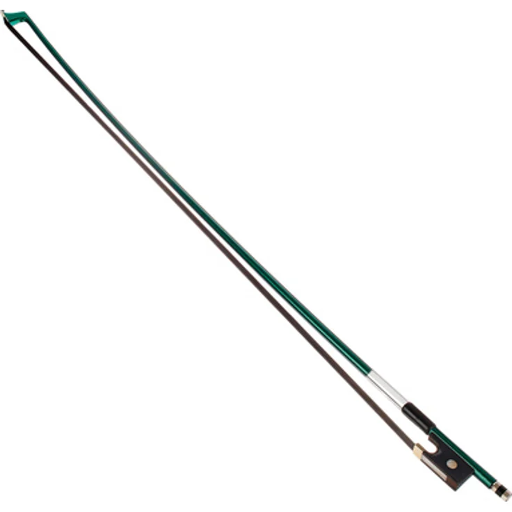 Artino BF-29 Violin Bow 3/4 Grün, Geigenbogen mit Fiberglass-Stange und Ebenholzfrosch