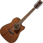 Ibanez Artwood Vintage AW5412CE-OPN, 12-Saiter Westerngitarre mit ausgewogener Verarbeitung und hochwertigen Materialien, Natural Finish