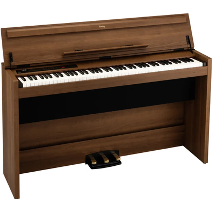 Korg Poetry Magnifique, Digitalpiano mit 88 gewichteteten Tasten, 2 Chopin-Pianosounds und Bluetooth Audio, Poetic Brown